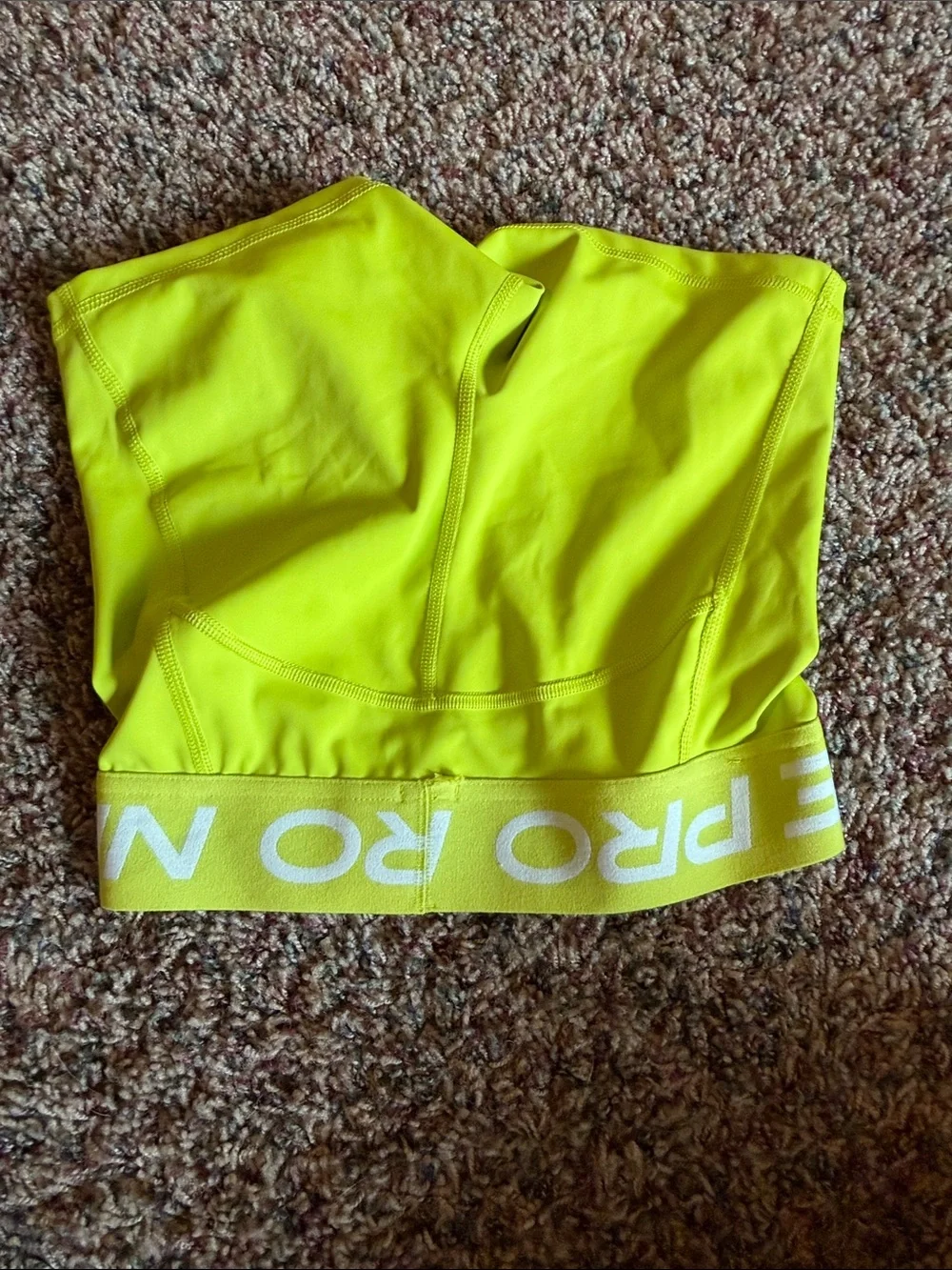 Nike Women's Neon Yellow Athletic Shorts